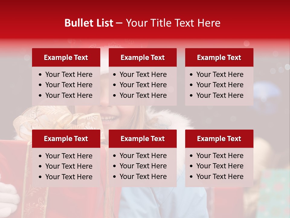 Children Christmas Gifts PowerPoint Template