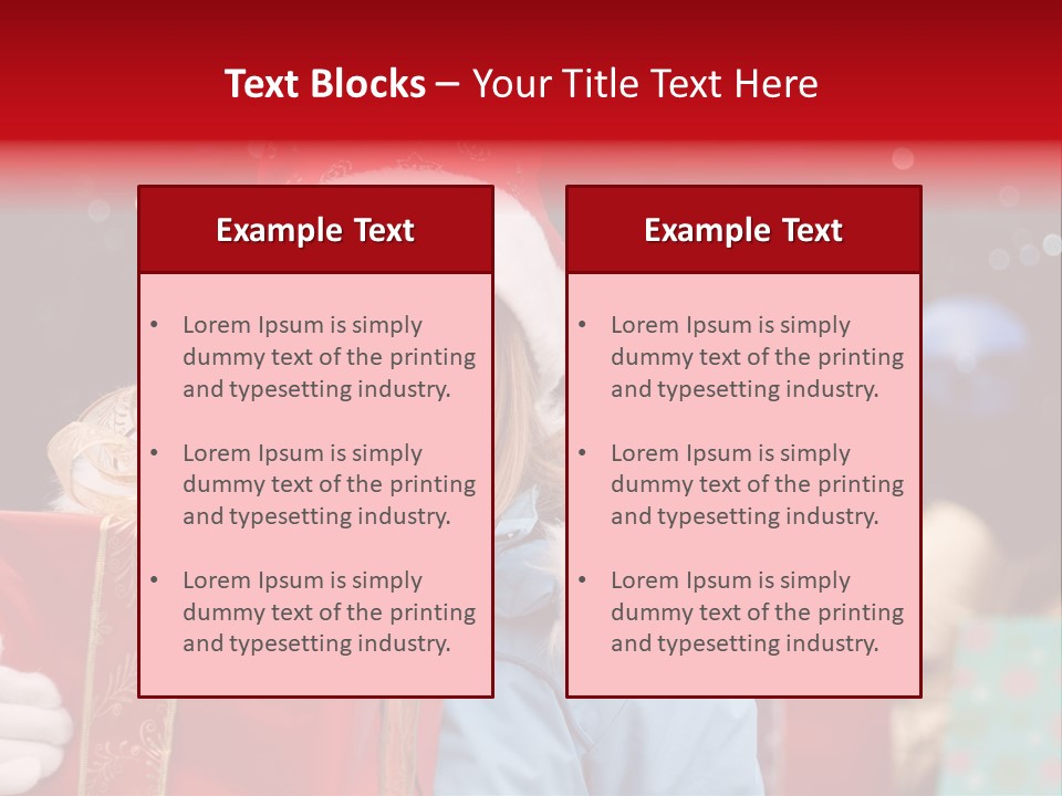 Children Christmas Gifts PowerPoint Template