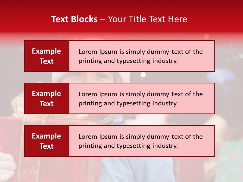 Children Christmas Gifts PowerPoint Template