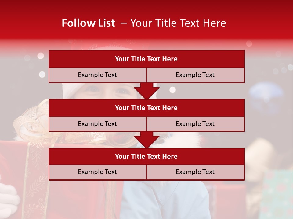 Children Christmas Gifts PowerPoint Template
