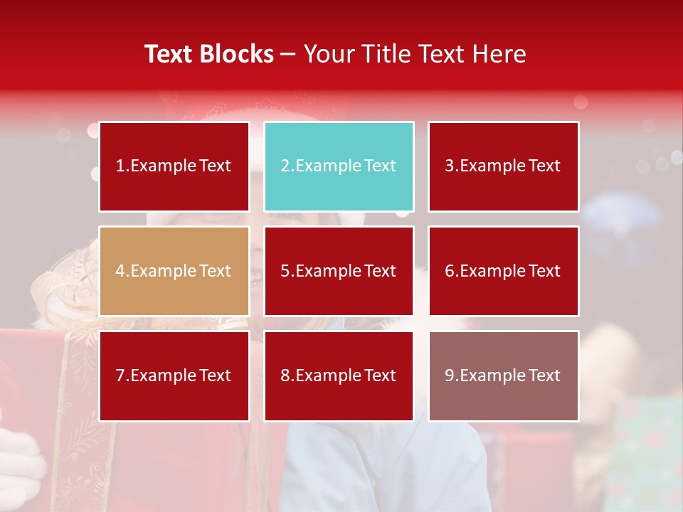 Children Christmas Gifts PowerPoint Template