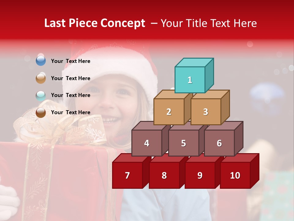 Children Christmas Gifts PowerPoint Template