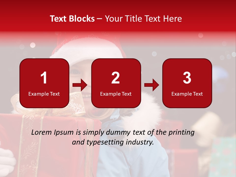 Children Christmas Gifts PowerPoint Template