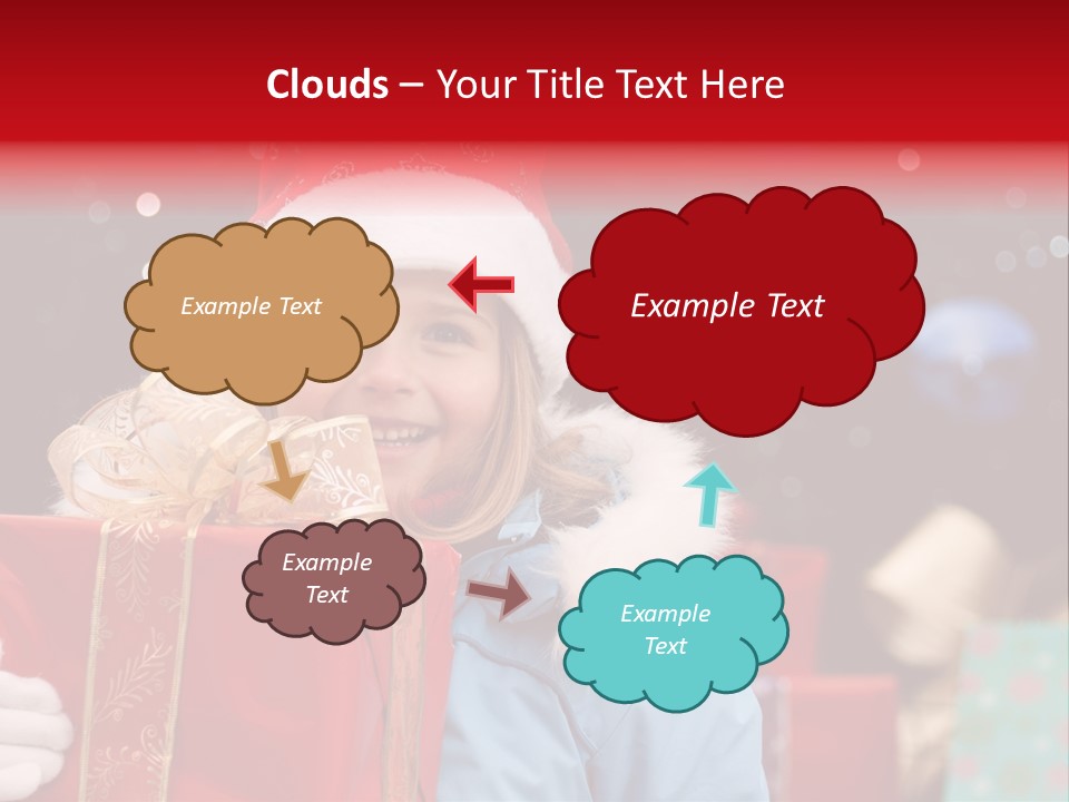 Children Christmas Gifts PowerPoint Template