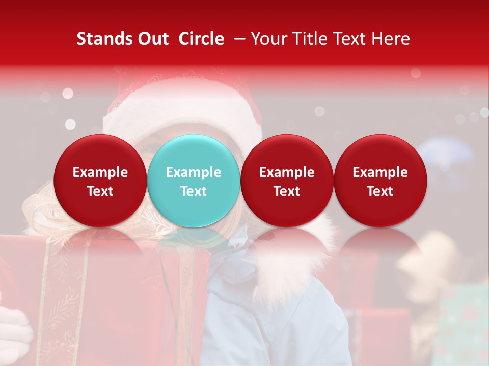 Children Christmas Gifts PowerPoint Template