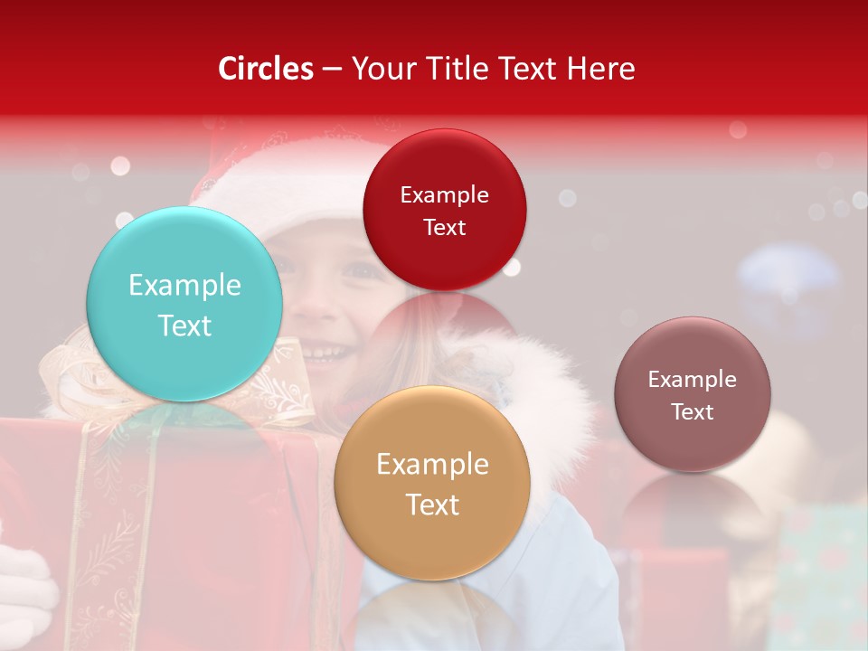 Children Christmas Gifts PowerPoint Template