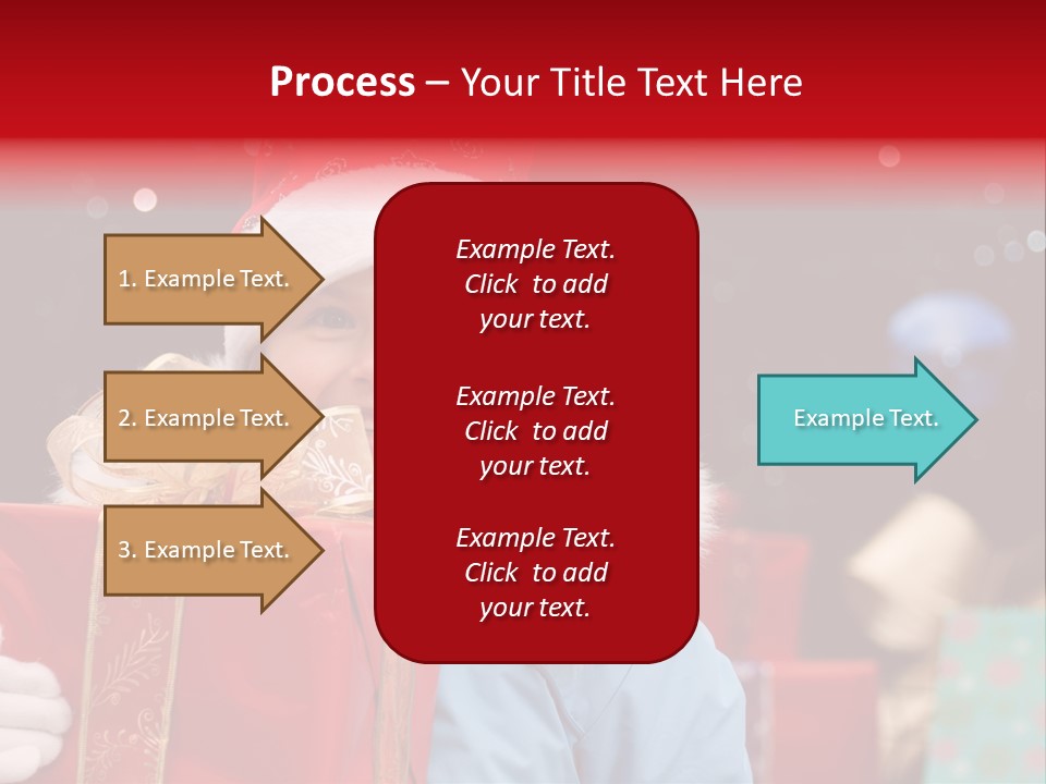 Children Christmas Gifts PowerPoint Template