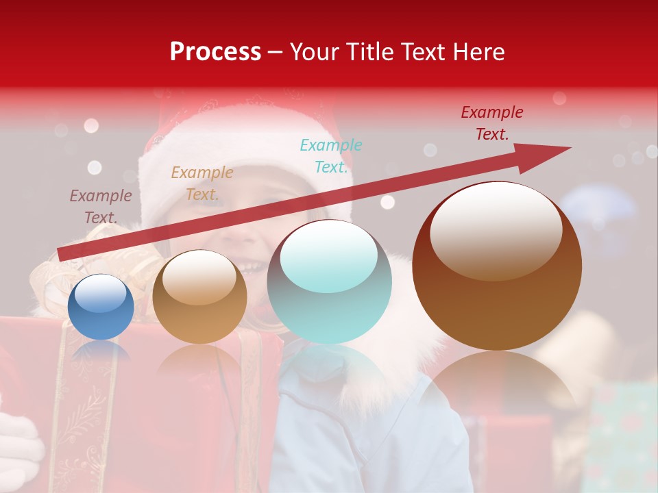 Children Christmas Gifts PowerPoint Template
