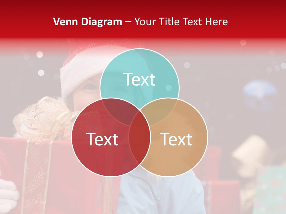 Children Christmas Gifts PowerPoint Template