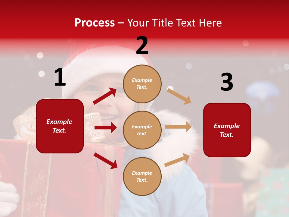 Children Christmas Gifts PowerPoint Template