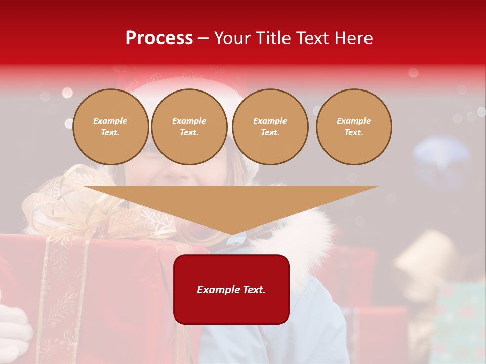 Children Christmas Gifts PowerPoint Template