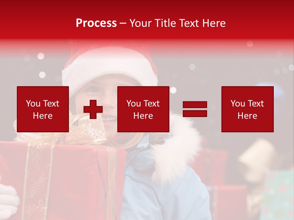 Children Christmas Gifts PowerPoint Template