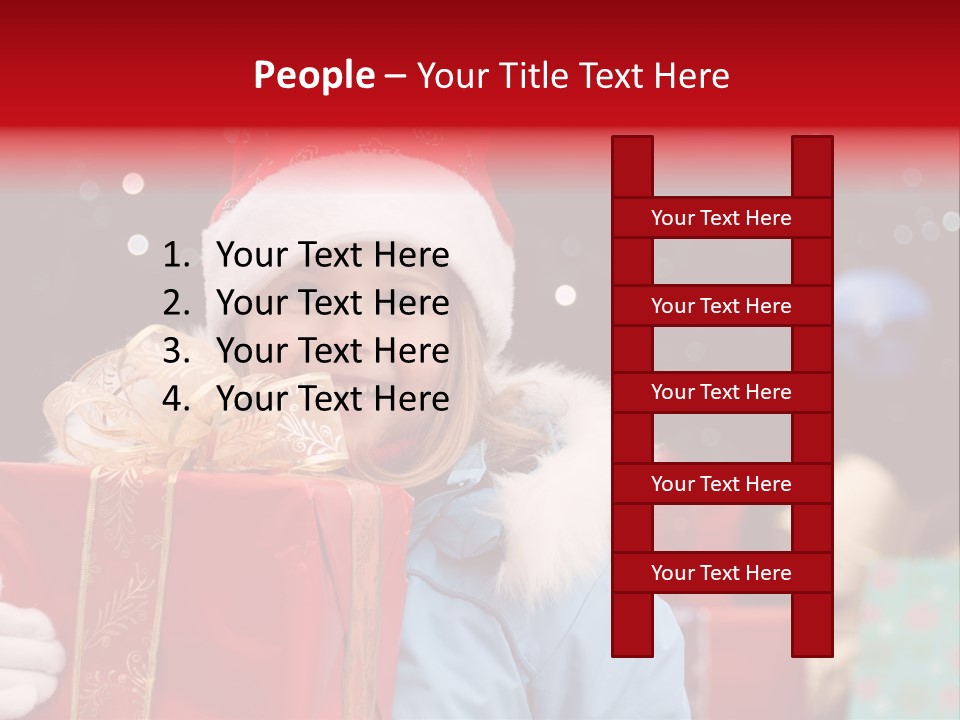 Children Christmas Gifts PowerPoint Template