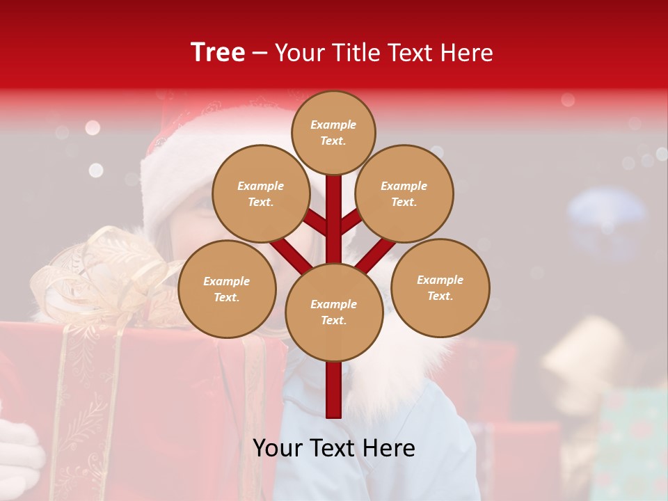 Children Christmas Gifts PowerPoint Template