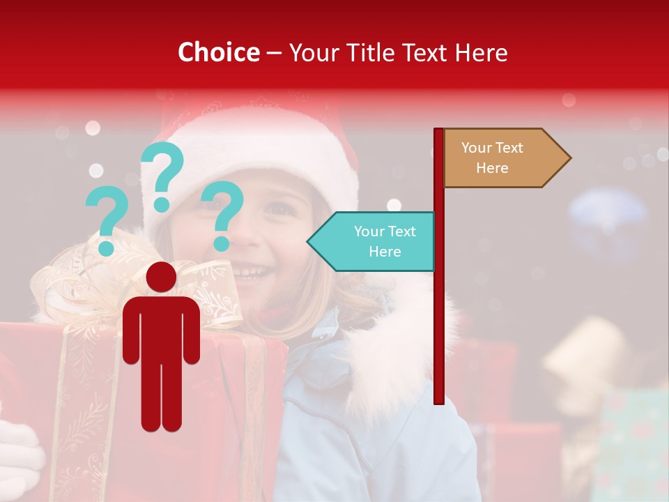 Children Christmas Gifts PowerPoint Template