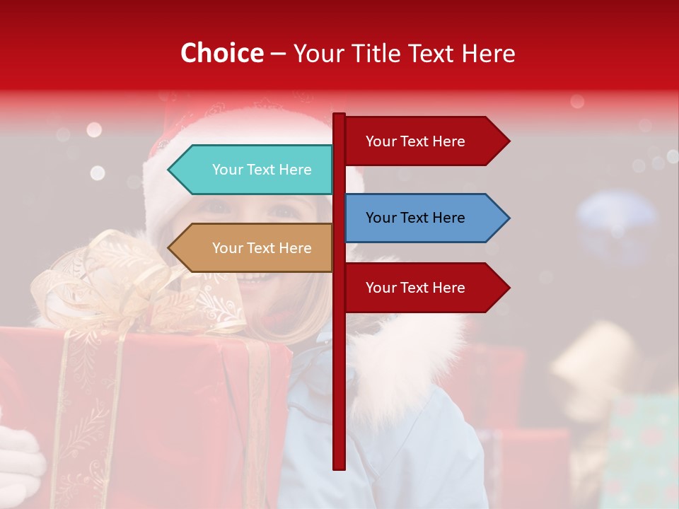 Children Christmas Gifts PowerPoint Template