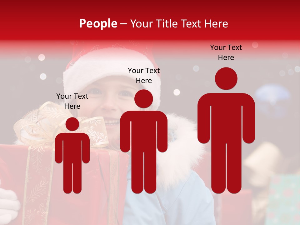 Children Christmas Gifts PowerPoint Template