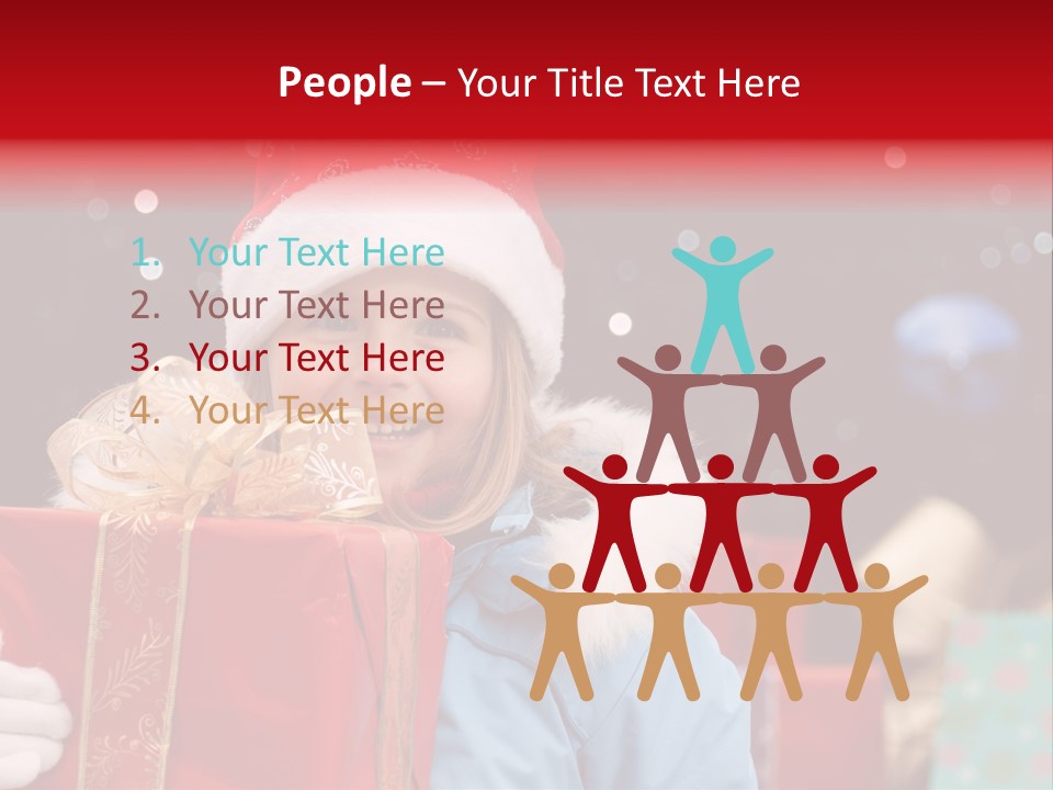 Children Christmas Gifts PowerPoint Template