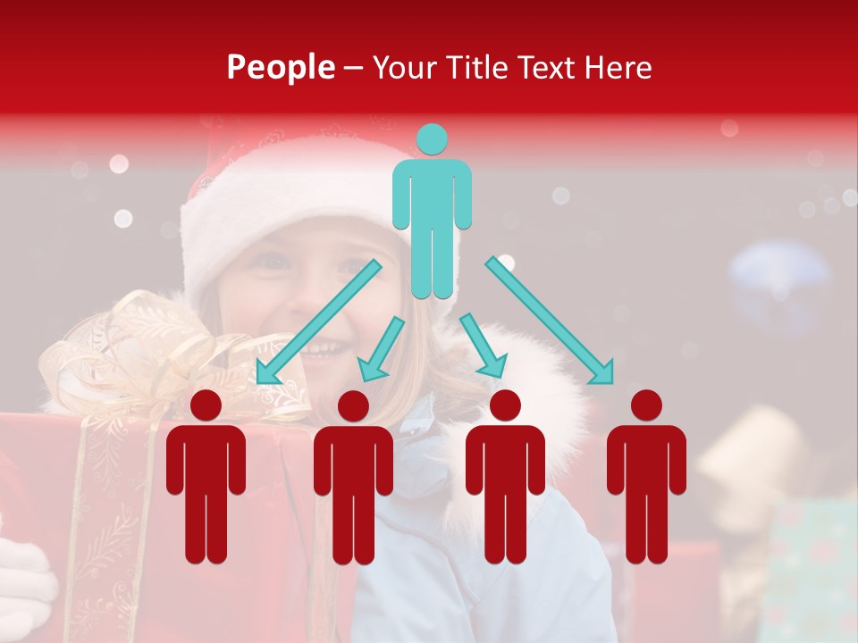 Children Christmas Gifts PowerPoint Template