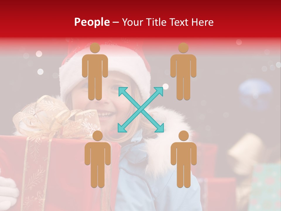 Children Christmas Gifts PowerPoint Template