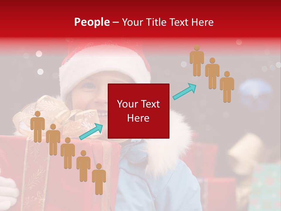 Children Christmas Gifts PowerPoint Template