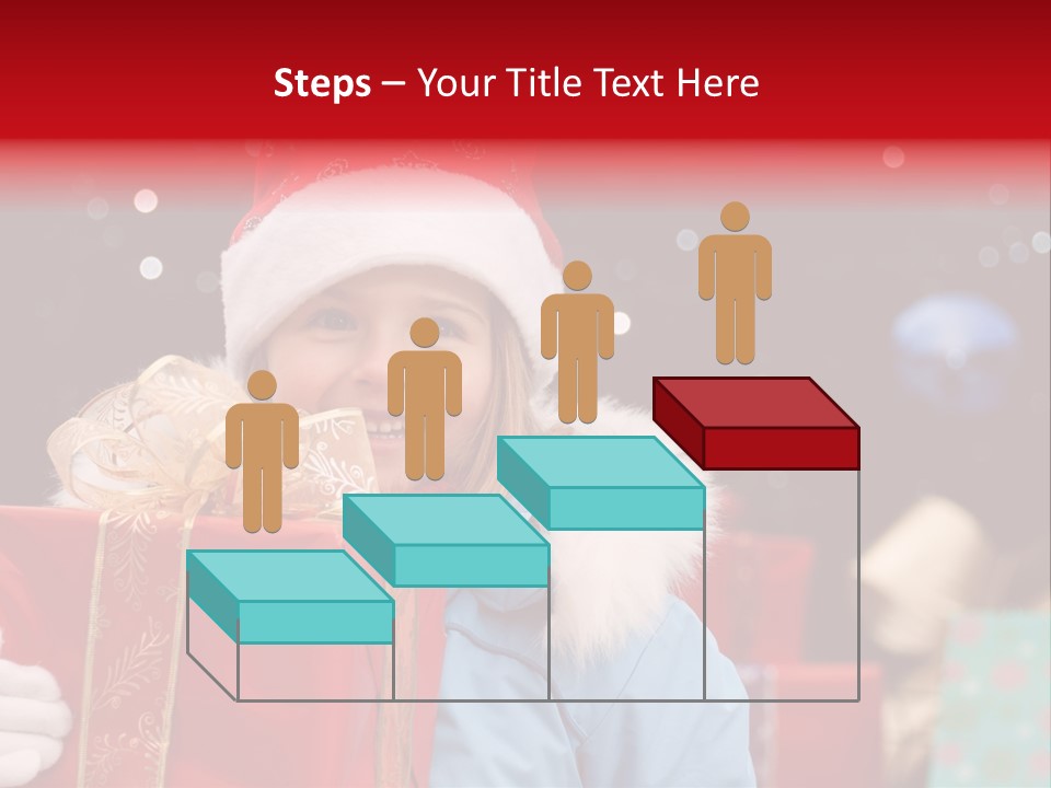 Children Christmas Gifts PowerPoint Template