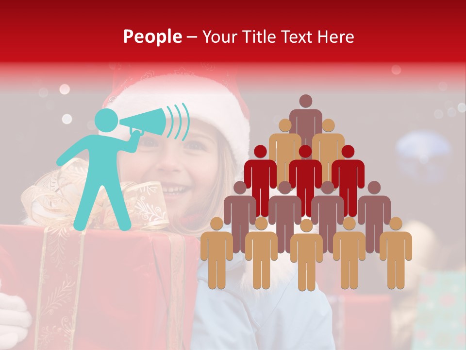 Children Christmas Gifts PowerPoint Template