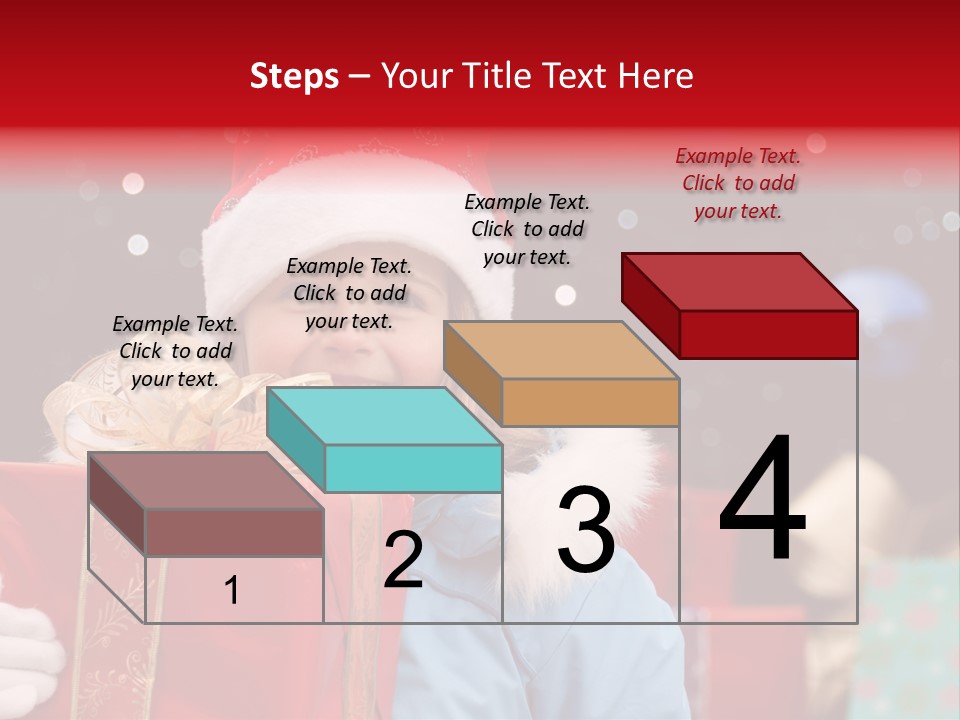 Children Christmas Gifts PowerPoint Template