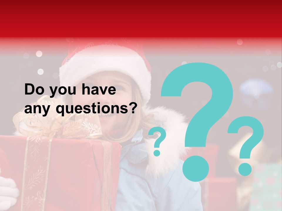 Children Christmas Gifts PowerPoint Template