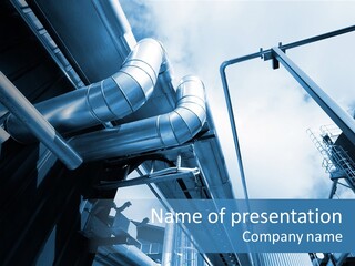 Pipe Plant Tube PowerPoint Template