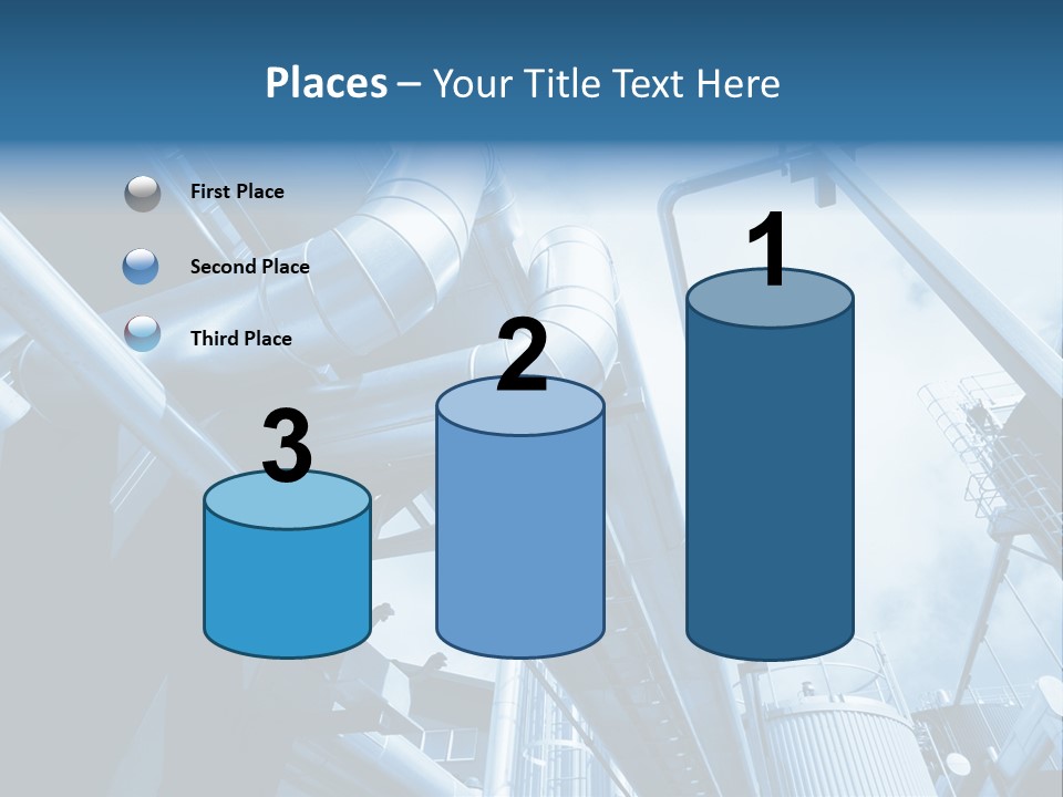 Pipe Plant Tube PowerPoint Template