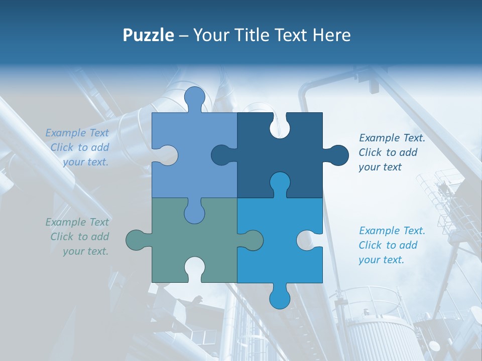 Pipe Plant Tube PowerPoint Template