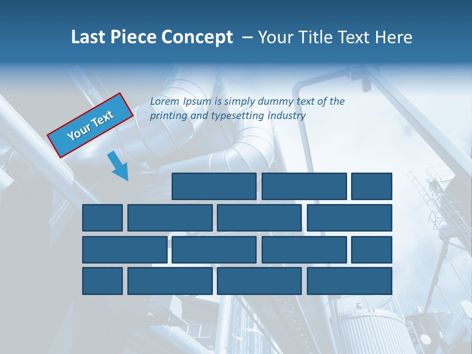 Pipe Plant Tube PowerPoint Template