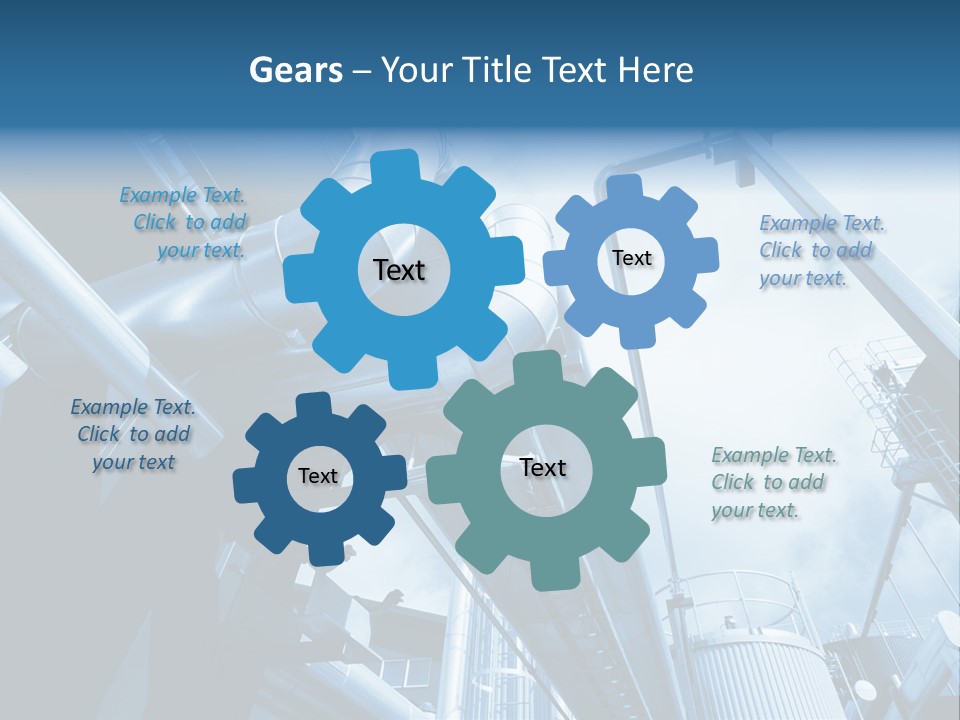 Pipe Plant Tube PowerPoint Template