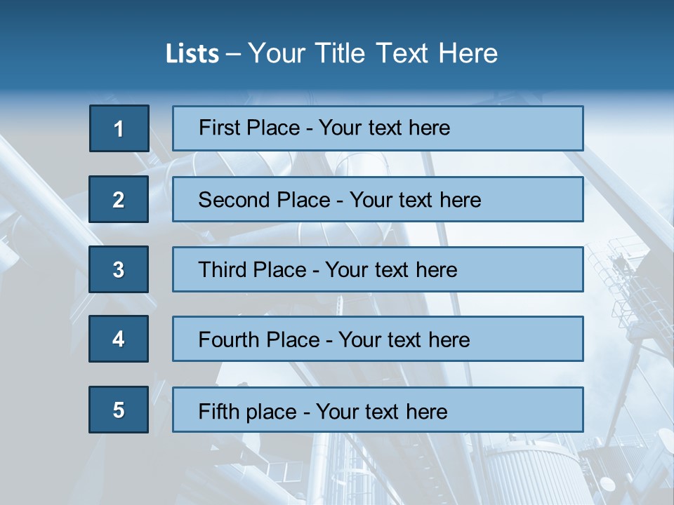 Pipe Plant Tube PowerPoint Template