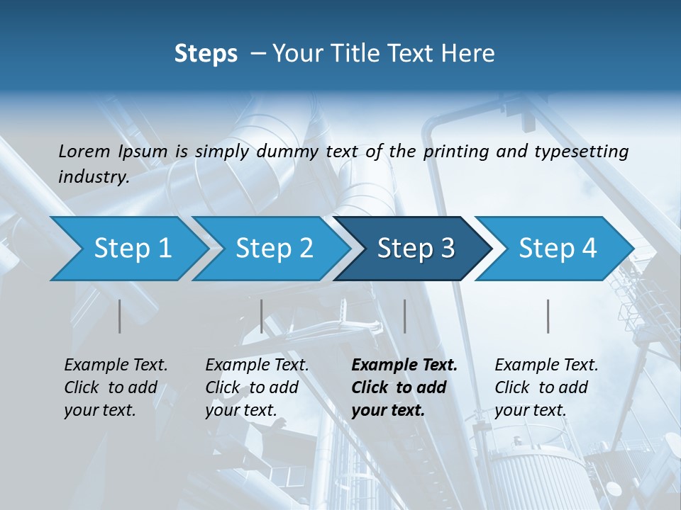 Pipe Plant Tube PowerPoint Template