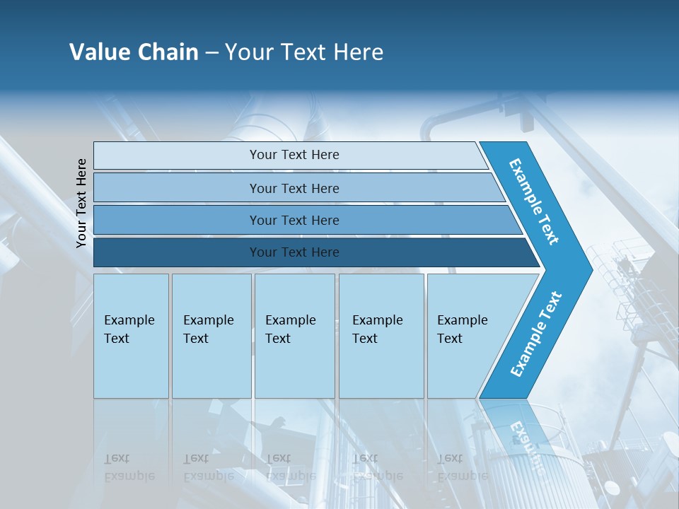 Pipe Plant Tube PowerPoint Template