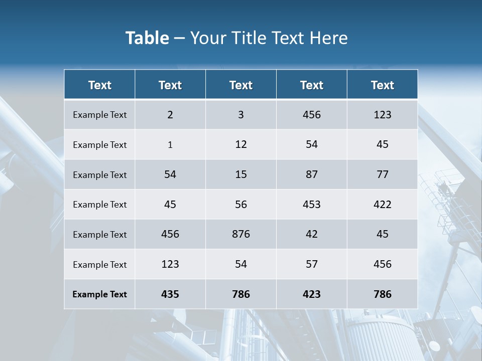 Pipe Plant Tube PowerPoint Template