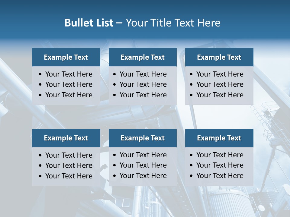 Pipe Plant Tube PowerPoint Template