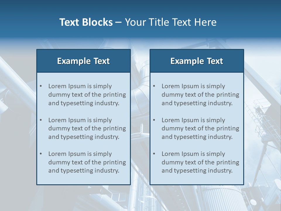 Pipe Plant Tube PowerPoint Template
