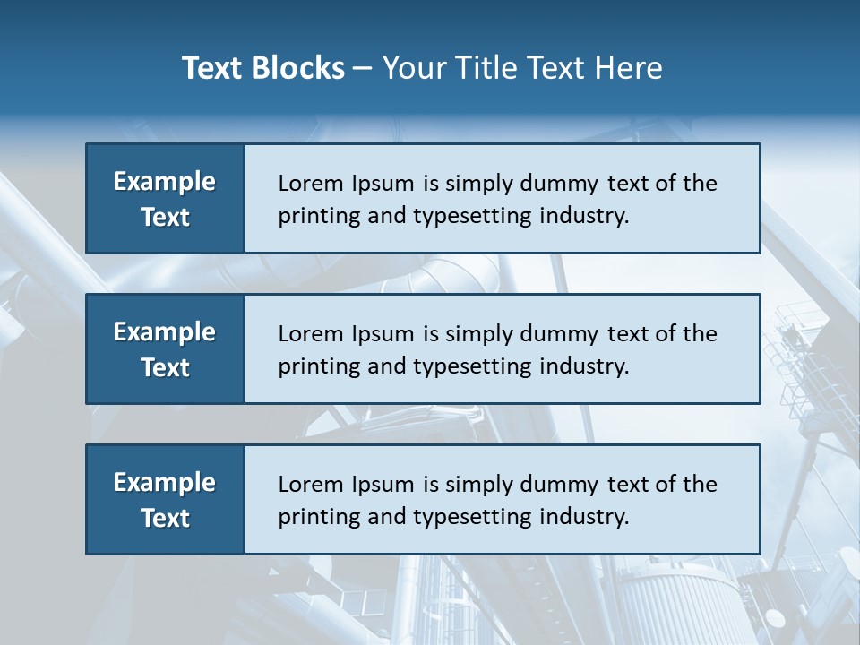 Pipe Plant Tube PowerPoint Template