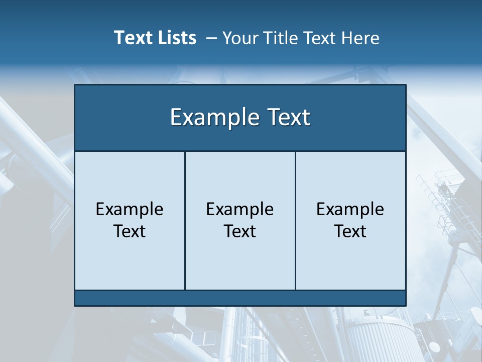 Pipe Plant Tube PowerPoint Template