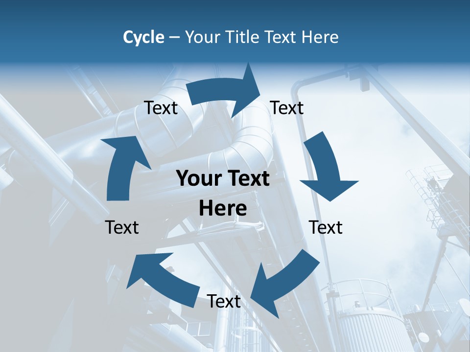Pipe Plant Tube PowerPoint Template