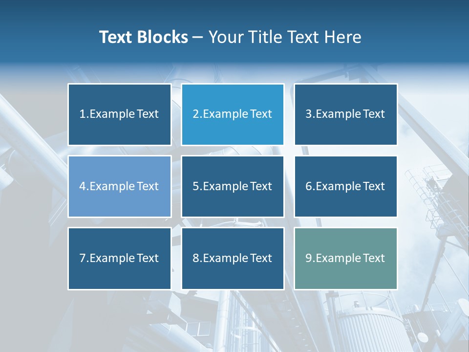 Pipe Plant Tube PowerPoint Template