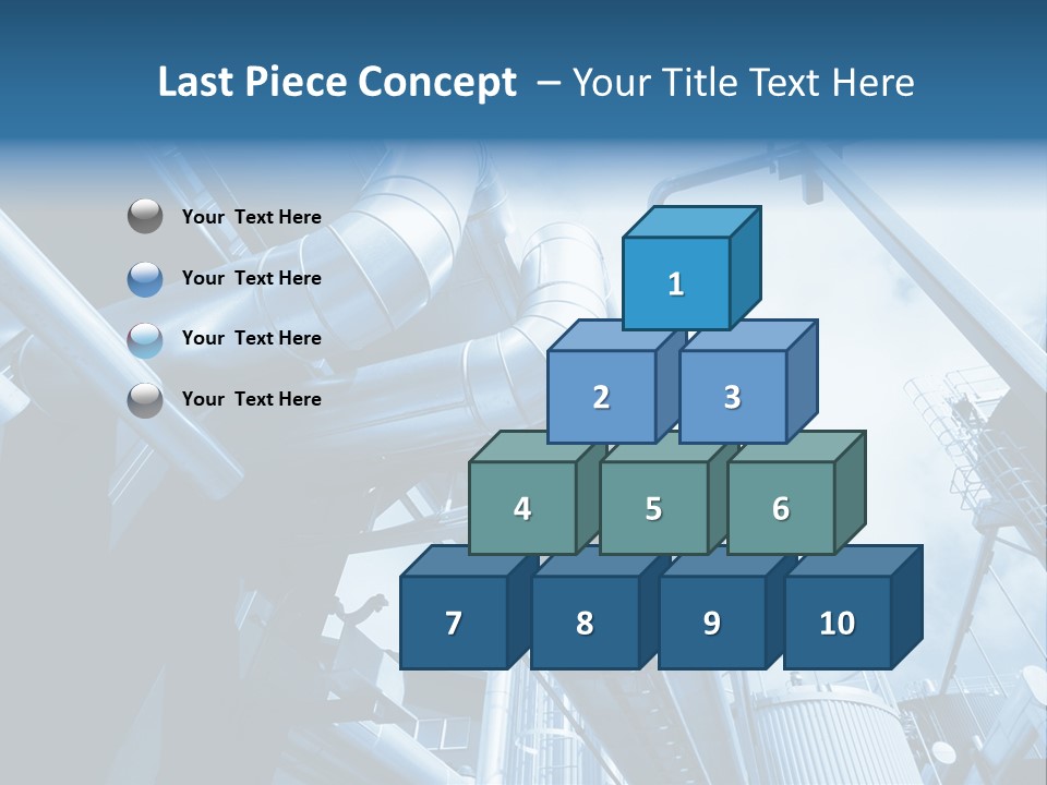 Pipe Plant Tube PowerPoint Template