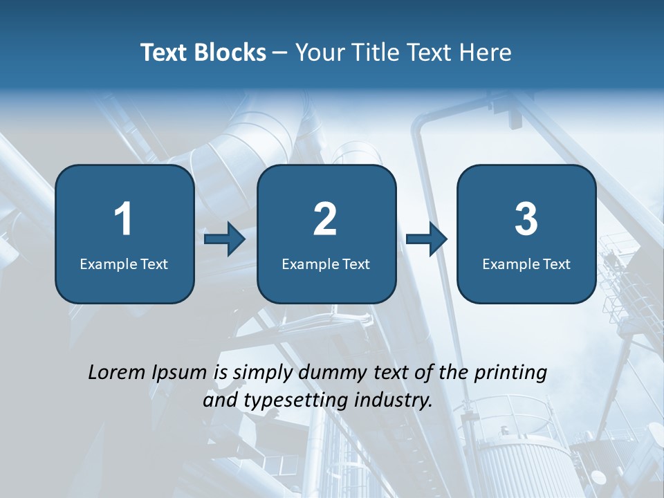 Pipe Plant Tube PowerPoint Template