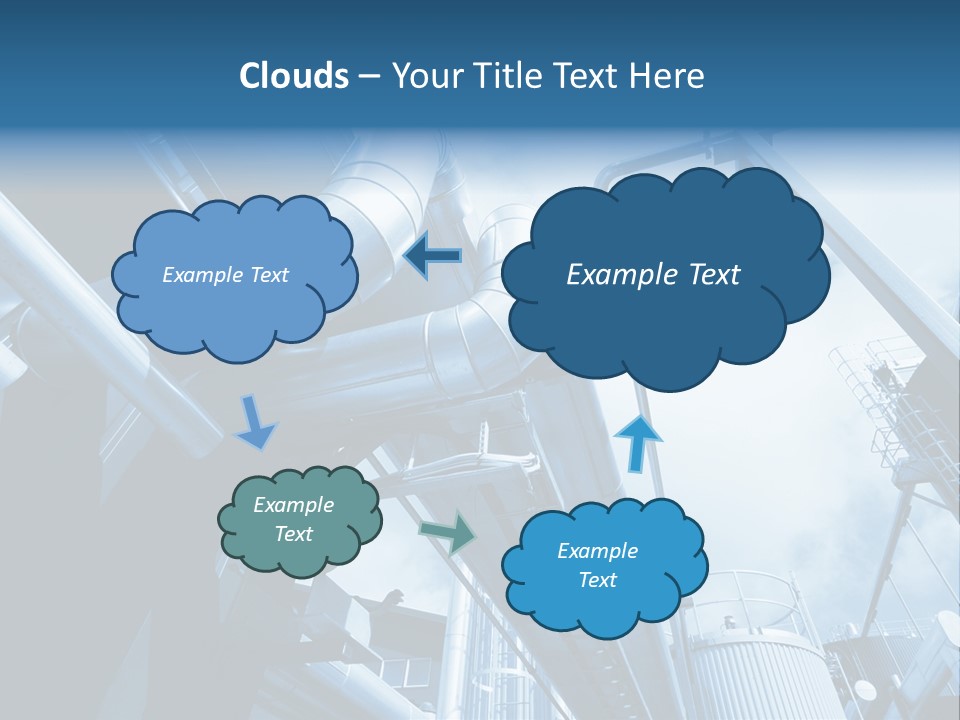 Pipe Plant Tube PowerPoint Template
