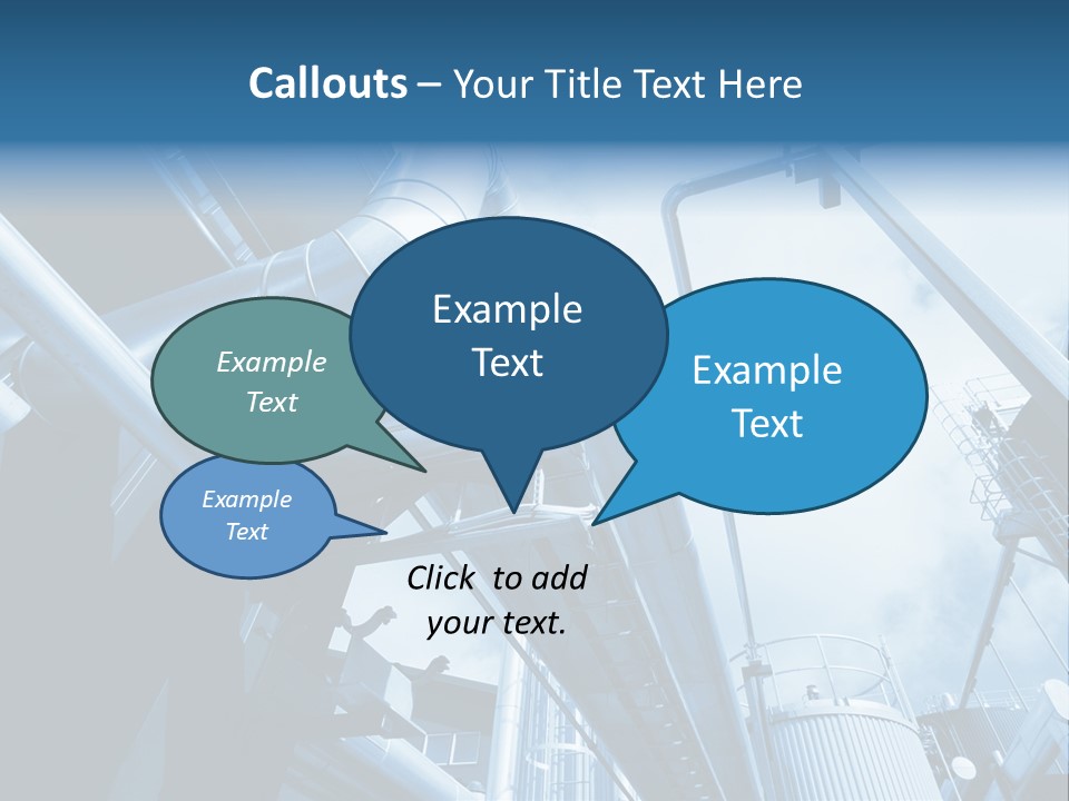 Pipe Plant Tube PowerPoint Template