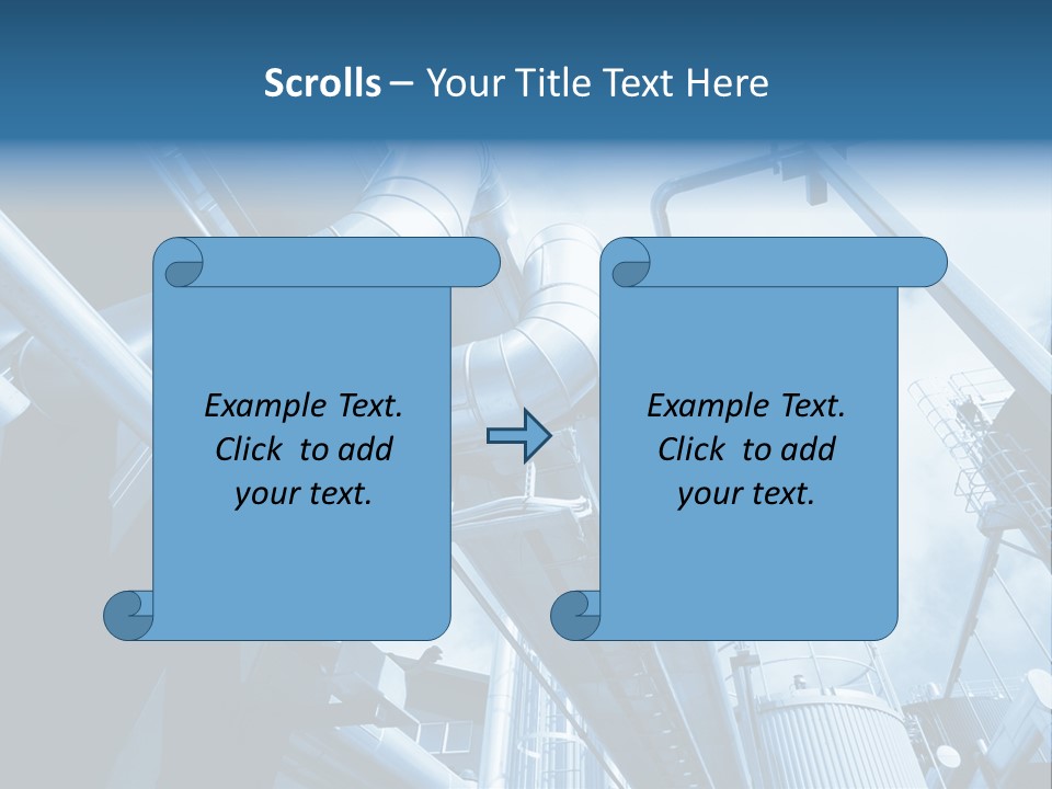 Pipe Plant Tube PowerPoint Template