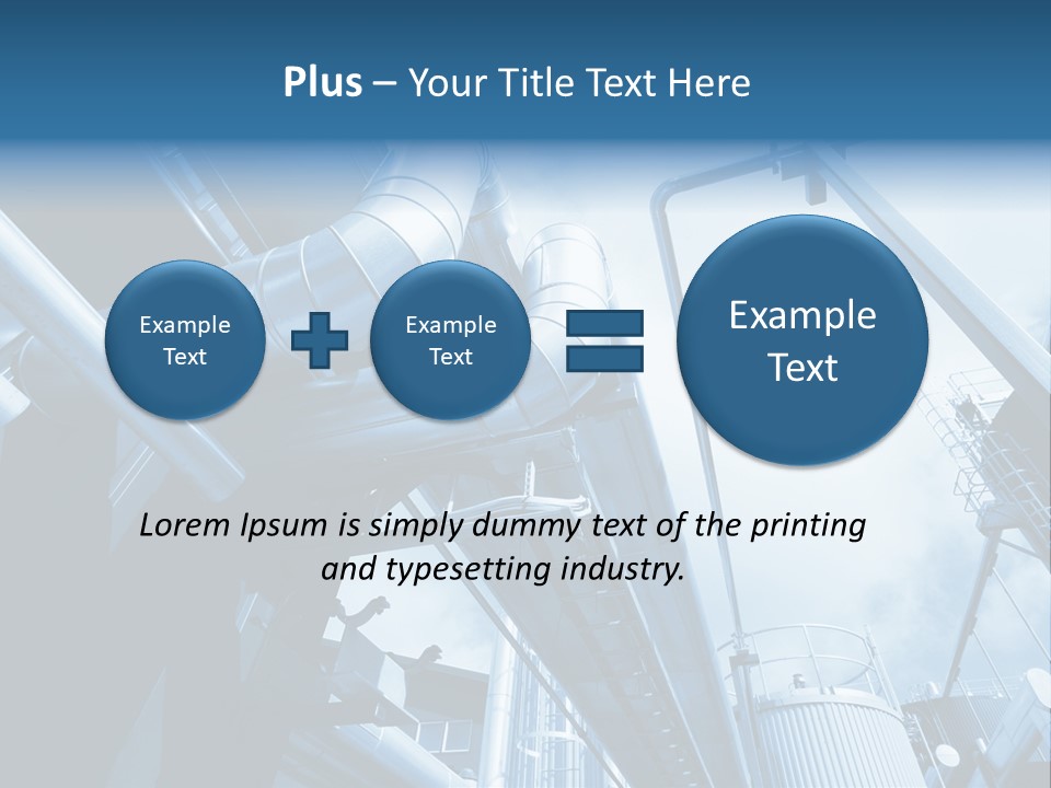 Pipe Plant Tube PowerPoint Template